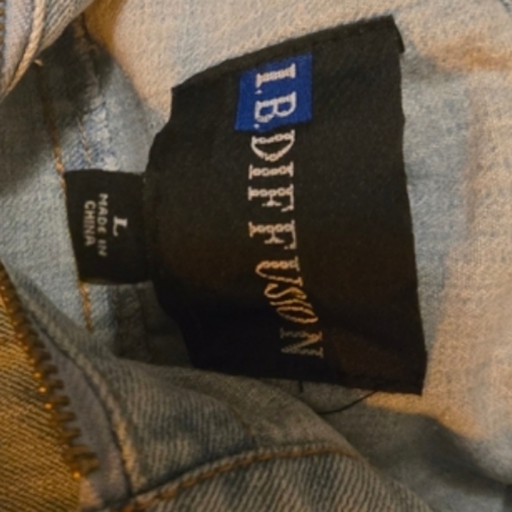 IB Diffusion denim vest nwt size large light wash zip up - Picture 5 of 6
